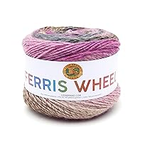 Lion Brand Yarn Ferris Wheel Yarn, Multicolor Yarn for Knitting, Crocheting, and Crafts, 1-Pack, Wild Violets