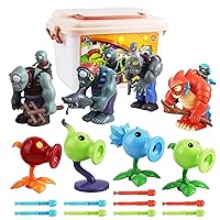  JHESAO 4 PCS Plants and Zombies Toys Action Figures Zombies PVZ  Toys Sets 1 2 Series Great Gifts for Kids and Fans,Birthday and Christmas  Party : Toys & Games