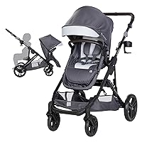 Baby Trend Morph Single to Double Modular Stroller, Dash Grey