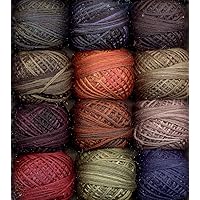Valdani 3-Strand Cotton Embroidery Floss 12-Ball Country Lights Collection 1 (3SF-Country1)