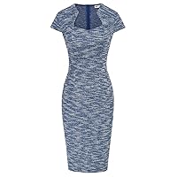 GRACE KARIN Womens Sexy Bodycon Textured Tweed Fishtail Dresses for Graduation Party