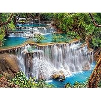 Wooden Jigsaw Puzzle 6000 Pieces - Forest Waterfall, Suitable for Adults and Teenagers 12+, Colorful Jigsaw Puzzle