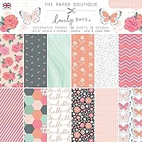 The Paper Boutique Lovely Days-Paper Pad, 8 x 8 inches, Various