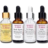 Team Serum™ for Skin-of-Color - Best Skin Ever - Dark Spots, Under Eye Circles, Anti-Aging, Smoother & Softer Skin Hydrates Bundle - Beauty Of The Nile® 1 oz, 4 Bottles