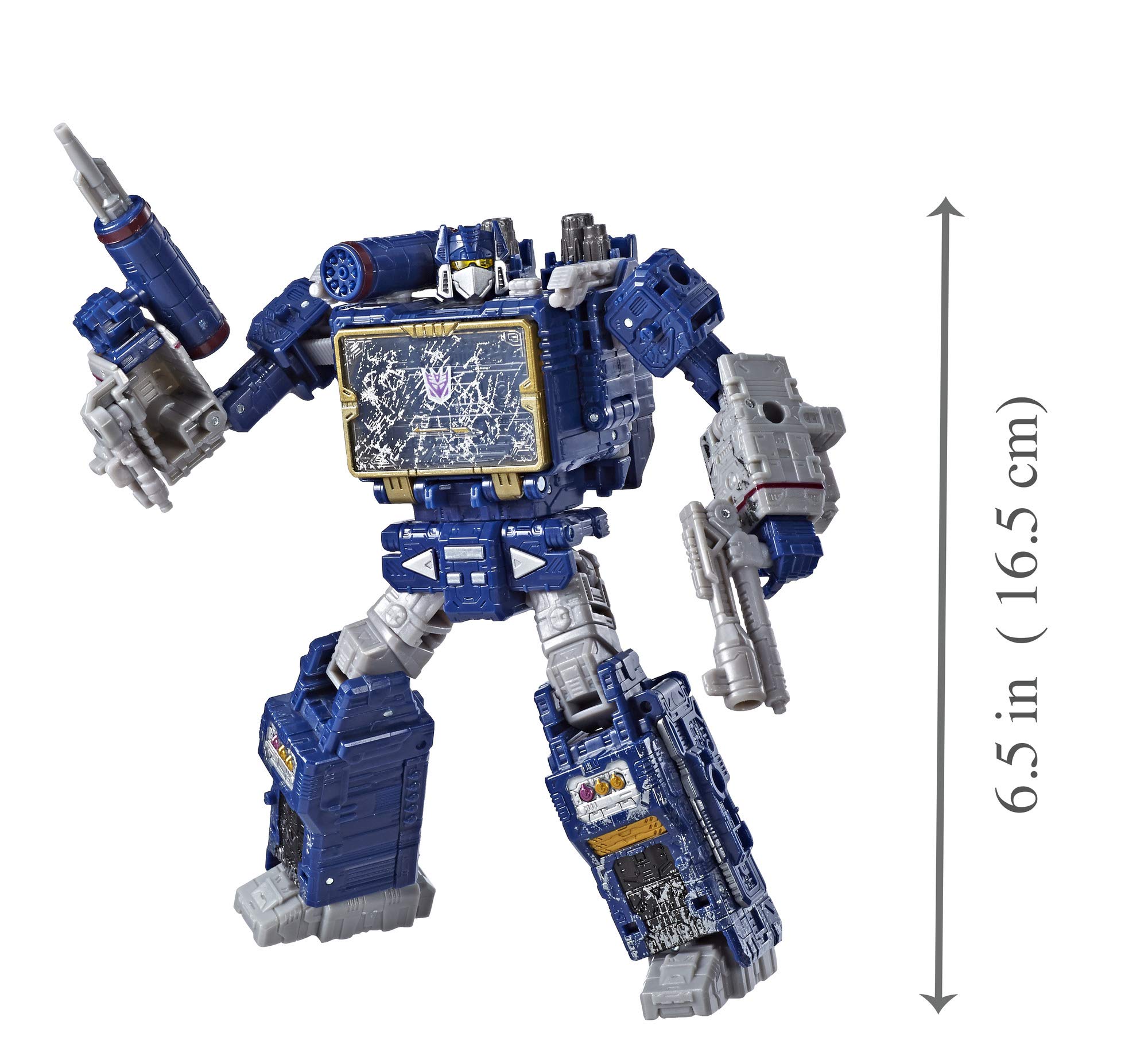 Transformers Toys Generations War for Cybertron Voyager Wfc-S25 Soundwave Action Figure - Siege Chapter - Adults & Kids Ages 8 & Up, 7