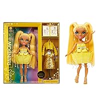 Rainbow High Fantastic Fashion Sunny Madison – Yellow 11” Fashion Doll and Playset with 2 Complete Doll Outfits, and Fashion Play Accessories, Great Gift for Kids 4-12 Years Old