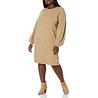 The Drop Women's Aiko Puff-Sleeve Sweater Dress