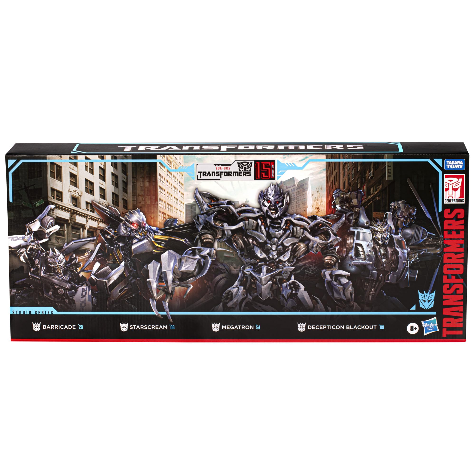 Transformers Toys Studio Series Movie 1 15th Anniversary Decepticon Multipack, with 4 Action Figures for Boys and Girls Ages 8 and Up (Amazon Exclusive)
