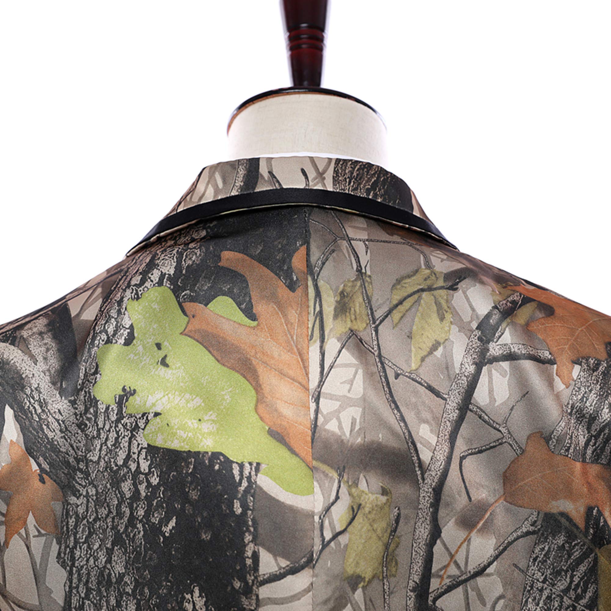 HBDesign Mens 3 Piece 2 Button Without Black Trim Camouflage Suits (Jacket+Vest+Pants)