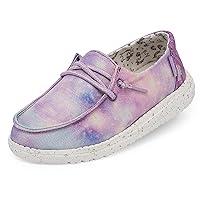 Hey Dude Girl's Wendy Youth Multiple Sizes & Colors | Girl’s Shoes | Girl’s Lace Up Loafers | Lightweight & Comfortable