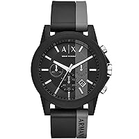 AX Armani Exchange Chronograph Watch for Men with Leather, Stainless Steel or Silicone Band