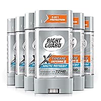 Right Guard Xtreme Defense Antiperspirant Deodorant Gel, Arctic Refresh, 4 Ounce (6 pack) Right Guard Xtreme Defense Antiperspirant Deodorant Gel, Arctic Refresh, 4 Ounce (6 pack)