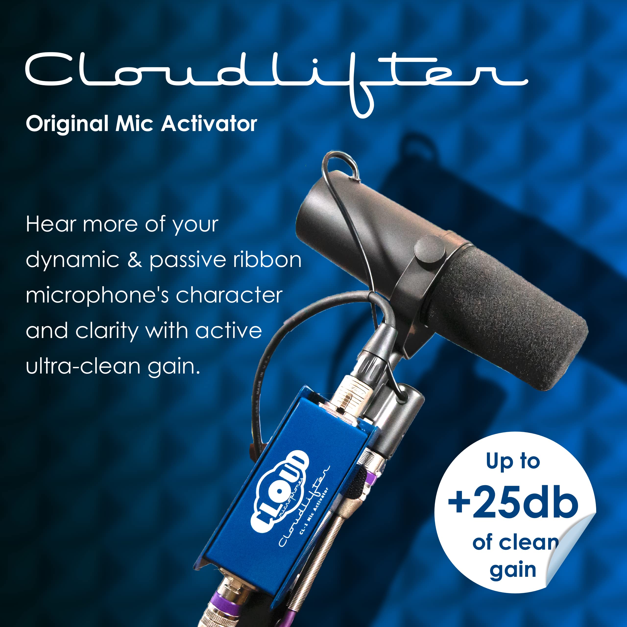 Cloud Microphones - Cloudlifter CL-1 Mic Activator - Ultra-Clean Microphone Preamp Gain - USA Made