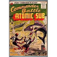 COMMANDER BATTLE AND THE ATOMIC SUB #5-ATOMIC EXPLOSION-COMMIES-3-D EFFECT! G/VG