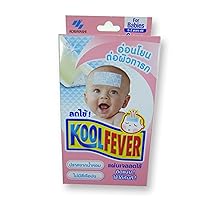 Kobayashi Kool cool Fever Reduce Cooling Gel Pads FOR BABY Whole Night Cooling.