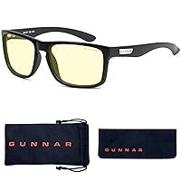 GUNNAR - Premium Reading Glasses - Blocks 65% Blue Light - Intercept, Onyx, Amber Lens, Pwr +2.5