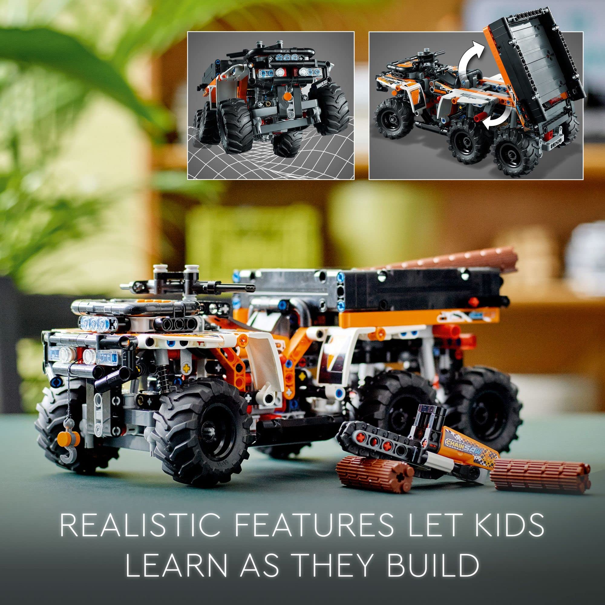 LEGO Technic All-Terrain Vehicle 42139, 6-Wheeled Off Roader Model Truck Toy, ATV Construction Set, Birthday Gift Idea for Kids, Boys and Girls