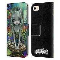 Head Case Designs Officially Licensed Strangeling Rainbow Winged Fairy Art Leather Book Wallet Case Cover Compatible with Apple iPhone 7/8 / SE 2020 & 2022