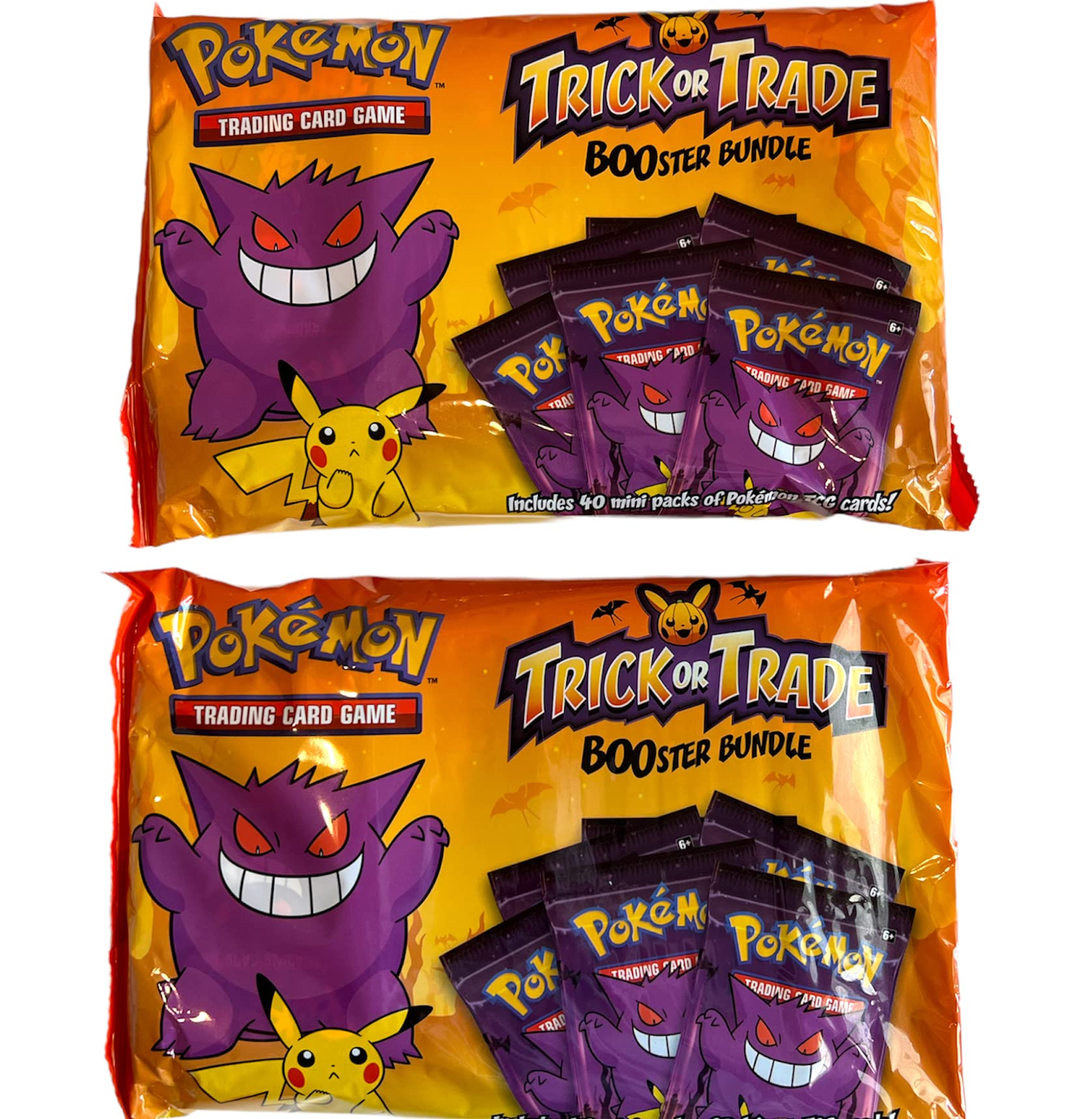 Pokemon TCG: Trick or Trade Booster Bundle, 2-Pack, 80 Total Mini Packs, for Children, Halloween, Trick Or Treat