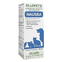 OLLOPETS Nausea, Organic Homeopathic Remedy Option for All Pets, 1 Fl Ounce