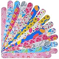Nail Files (24 Pack), Colorful Emery Board Nail File for Natural Nails Double Sided 180 Grit Professional Fingernails Emory Boards Buffer Manicure Tool Nail Shaping Buffing Smoothing Filers Flowery