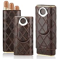 TISFA Cigar Travel Humidor Case with Cigar Cutter and Cigar Stand, Portable  Cigar Humidor, Waterproof Cigar Box Holds up to 5 Cigars - Cigars Gift Set