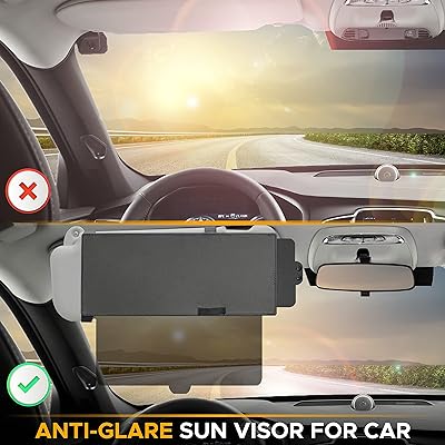 Mua EcoNour Polarized Car Visor Extender Sun Blocker, Anti-Glare Car Sun  Visor Extension, Sunscreen for Side Window