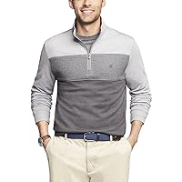 IZOD Men's Slim Fit Advantage Performance Quarter Zip Fleece Pullover Sweatshirt