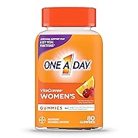 One A Day Women’s Multivitamin Gummies, Supplement with Vitamin A, C, D, E and Zinc for Immune Health Support*, Calcium & more, 80 count