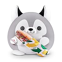 Snackles (Subway) Huskie Super Sized 14 inch Plush by ZURU, Ultra Soft Plush, Collectible Plush with Real Licensed Brands, Stuffed Animal