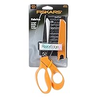 Fiskars Original Orange Handled Scissors - Ergonomically Contoured - 8  Stainless Steel - Paper and Fabric Scissors for Office, Arts, and Crafts 