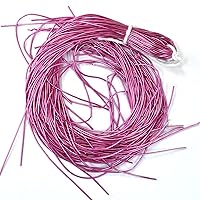 Embroiderymaterial Metallic Gimp French Bullion Wire Coil for Beading Pearls, Jewelry Making, Embroidery and Craft (1MM Thick /45.72 Yards/Pink Color/ 100 Gram)