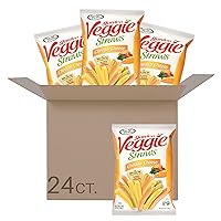 Sensible Portions Garden Veggie Straws, Cheddar Cheese, Snack Size, 6 Oz (Pack of 24)