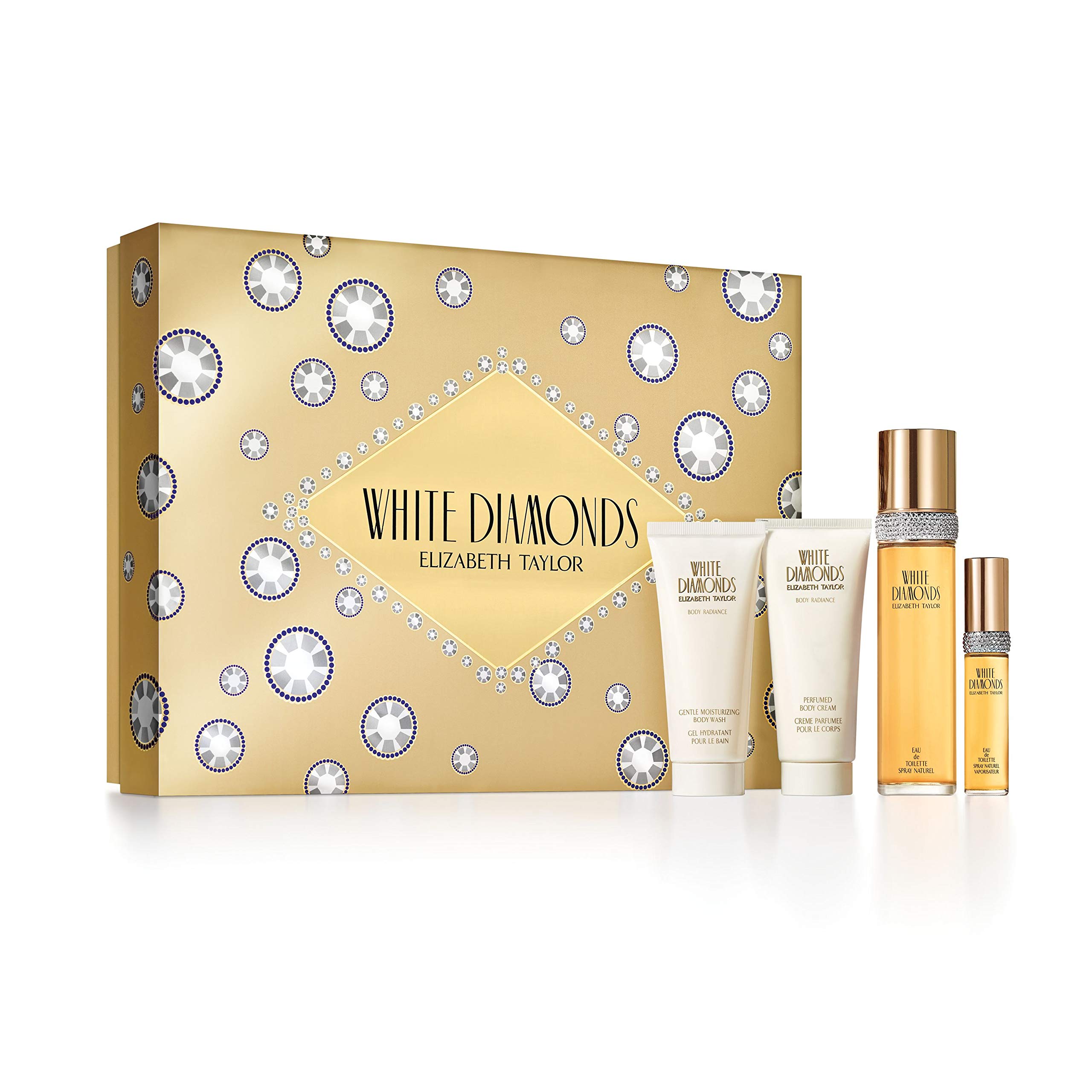 Elizabeth Taylor 4Piece Fragrance Gift Set, Perfume for Women, 3fl Oz