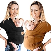 Baby Wrap Carrier with Front Pocket Premium Cotton Baby Carrier Newborn to Toddler One Size Fits All Newborn wrap Carrier Ultra Soft Baby Carrier wrap by Max&So