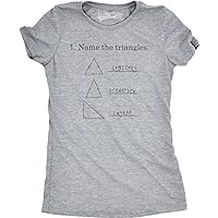 Womens Name The Triangles Funny Math T Shirts Sarcasm Novelty I Love Math Tee Humor