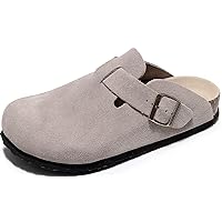 Clogs for Women, Womens Clogs- Mules House Slipers with Arch Support and Adjustable Buckle