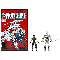 Marvel Universe Wolverine and Silver Samurai Figure Comic Pack 4 Inches