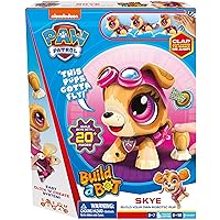 Build a Bot Paw Patrol Skye - Build Your Own Robotic Pet with 20+ Pieces with 1 Sticker Sheet - Ages 3-10