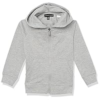 Silver Jeans Co. Girls' Embroidered Long Sleeve Zip Up Hoodie