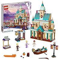 LEGO 41167 Disney Frozen II Arendelle Castle Village with Princess' Anna and Elsa Plus Kristoff Mini Dolls Princess' Castle, Market Rowing Boat, Cat, 2 Birds, Toy Set for Girls and Boys 5+ Years Old