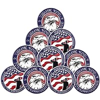 10 Pieces Military Challenge Coins Thank You for Your Service Military Gifts for Men Women for Veterans Day Gifts