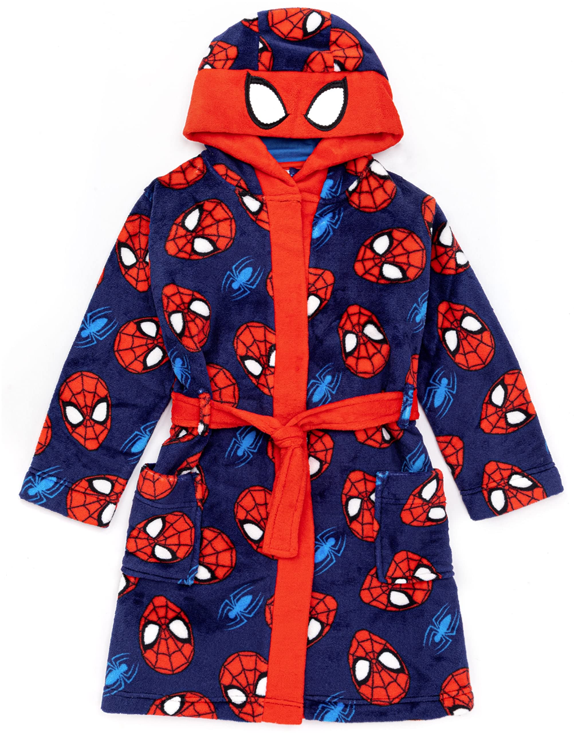 Marvel Spider-Man Dressing Gown Kids Boys Girls Fancy Dress Pajamas Robe