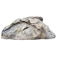 Backyard X-Scapes Artificial Rock Well Pump Cover for Landscaping Fake Rock for Decorating to Hide Pipe Fiberglass Boulder Cover Medium Naturtal Grey 12 in H x 20 in W x 30 in L