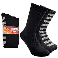 Socks Daze 1/2 Pack Men's Winter Warm Thermal Socks Women's Crew Thick Insulated Heated Boot Socks for Hiking Skiing