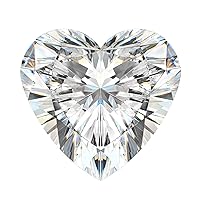 Loose Moissanite 2.25CT 8.5MM, Real Colorless Diamond, VVS1 Clarity, Heart Cut Brilliant Gemstone for Making Engagement/Wedding/Ring/Jewelry/Pendant/Earrings/Necklaces Handmade Moissanite