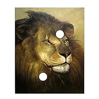 Dongyeeart animal lion horse painting Art print+hand paint artwork Canvas Transfer from oil paintings Giclee prints wall art Decor (02-Lion, 40
