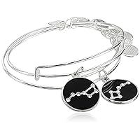 Alex and Ani Summer Expandable Bangle for Women, Big and Little Dipper Charm, Shiny Finish, 2 to 3.5 in, Set of 2