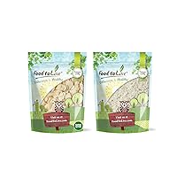 Food Decoration Bundle - Blanched Sliced Almonds, 1 Pound and Shredded Coconut, 1 Pound - Kosher, Vegan, Unsweetened