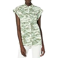 Calvin Klein Women's Sleeveless Button Front Shirt